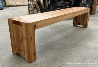 reclaimed-fir-beam-bench