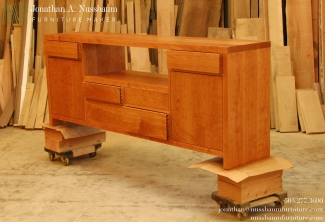 American-Cherry-Sideboard-angled