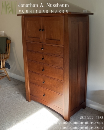 Stained-American-Cherry-Armoire