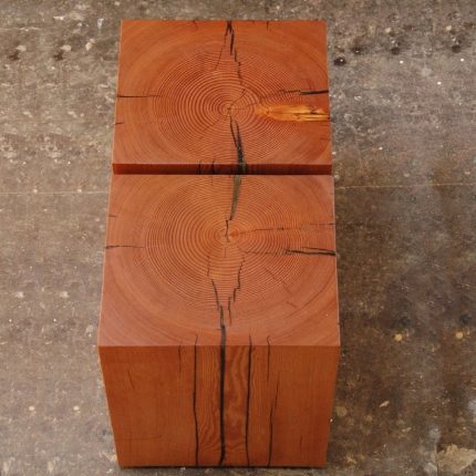 Reclaimed-Doug-Fir-Bookmatched-Top-Beam-Stools-End-Tables