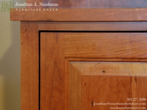 American-Cherry-Bookshelf-Hutch-detail