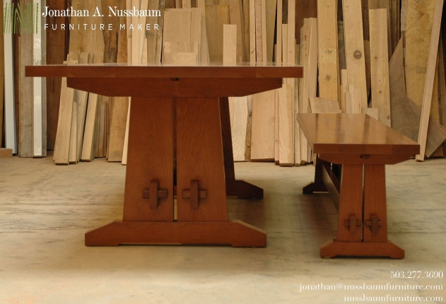 Cherry-Trestle-Table-end-view