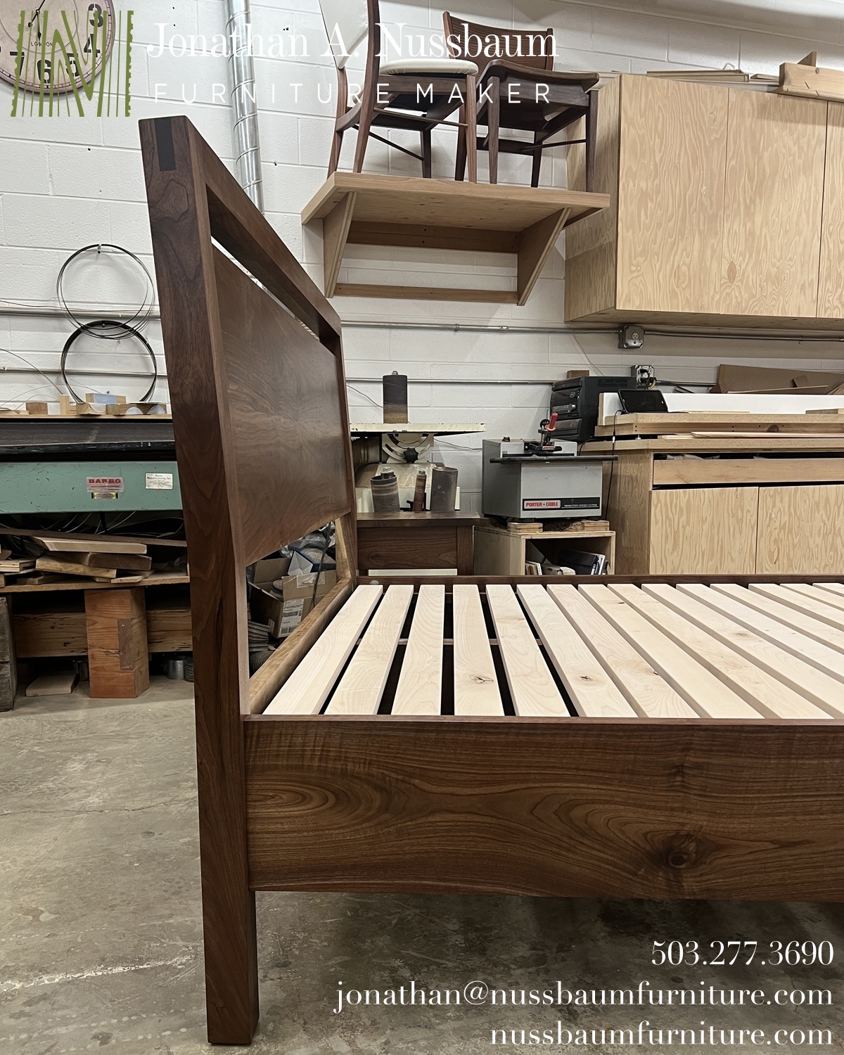 Concealed Storage Bed, storage loaded but invisible