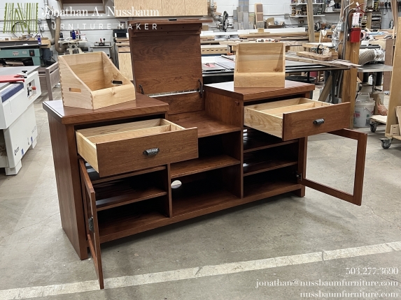 Record-Player-Media-Hutch-playlist-boxes-open