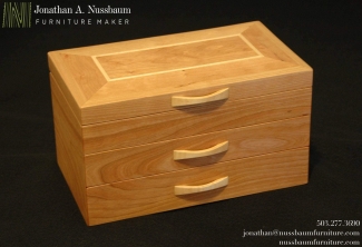 American-Cherry-Big-Leaf-Maple-Jewelry-Box-mitered