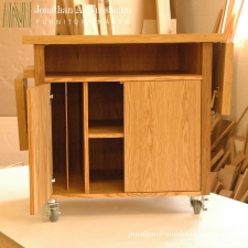 Oregon-White-Oak-Kitchen-Cart