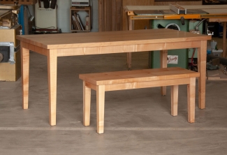 Big-Leaf-Maple-Dining-Table-Bench