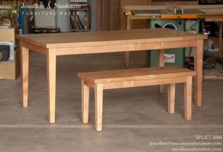 Big-Leaf-Maple-Dining-Table-Bench