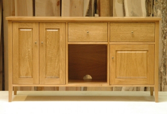 Oak-Media-Console-door-removed
