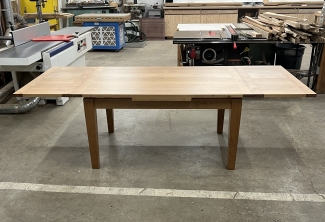 Oregon-Big-Leaf-Maple-Dutch-Pull-Out-Table-extended