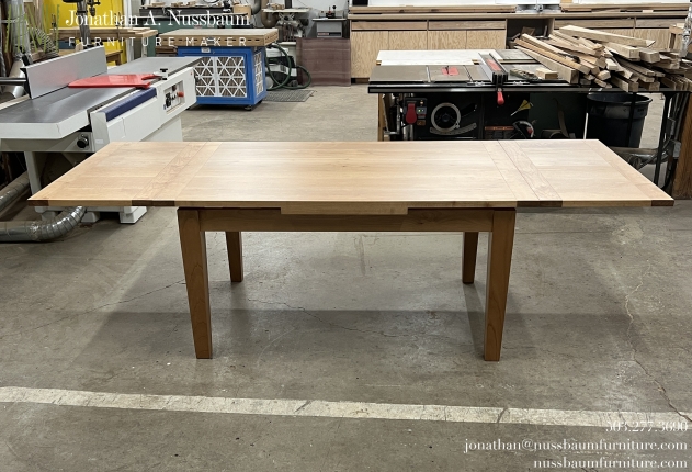 Oregon-Big-Leaf-Maple-Dutch-Pull-Out-Table-extended