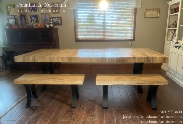 Oregon White Oak Benches