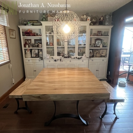 Oregon-White-Oak-Table-and-Benches