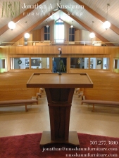 Oregon-White-Oak-Pulpit-in-Church