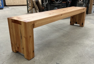 reclaimed-fir-beam-bench