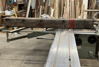 Rreclaimed-Fir-beam-initial-cuts