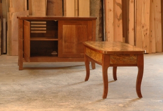 Spalted-Maple-and-Western-Walnut-Media-Console-Coffee-Table