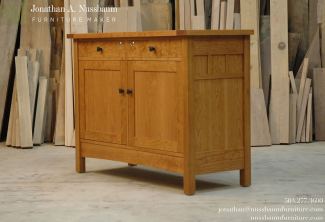 American-Cherry-Sideboard-Cabinet-angled-view