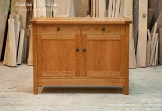American-Cherry-Sideboard-Cabinet-front-view