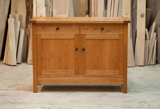American-Cherry-Side-Cabinet-front-view