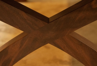 Western-Walnut-X-Base-Coffee-Table-close-up