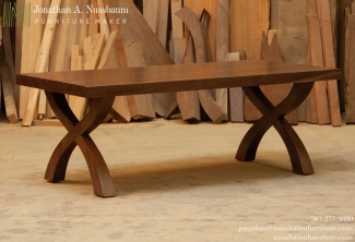 Western-Walnut-X-Base-Coffee-Table-table-angled