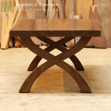 Western-Walnut-X-Base-Coffee-Table-end-view