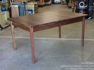 Western-Walnut-Finn-Juhl-inspired-extension-Table-closed