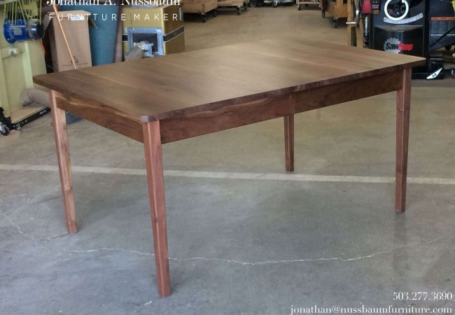 Western-Walnut-Finn-Juhl-inspired-extension-Table-closed