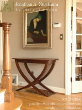 Western Walnut Entry Table