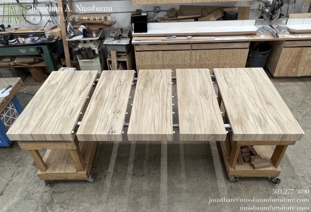 Oregon-White-Oak-3-leaf-Table-Top