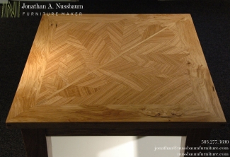 Oregon-White-Oak-Leaf-Inlay-End-Table