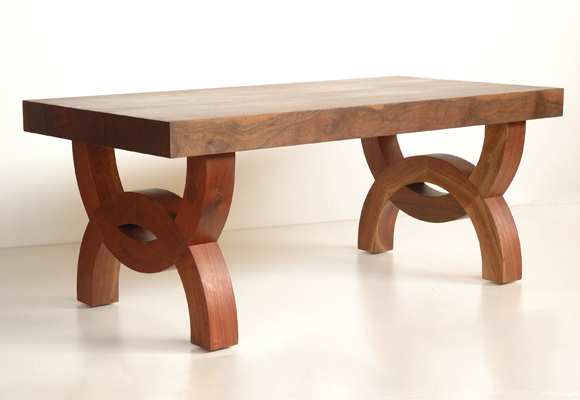 Picture of Western Walnut Eloise Coffee Table/Bench shop drawing fades to